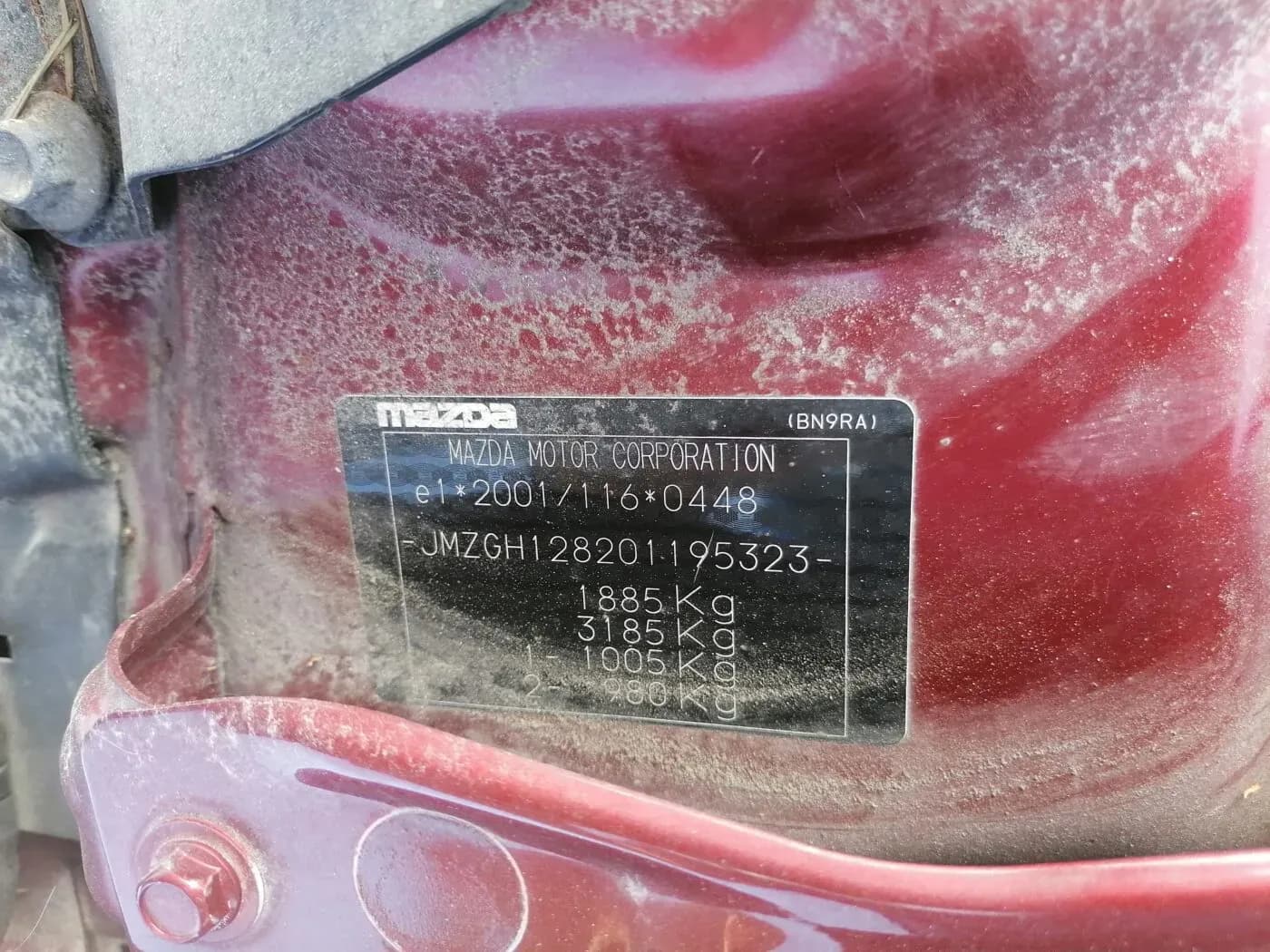 Fotka rozobratého vozidla 1